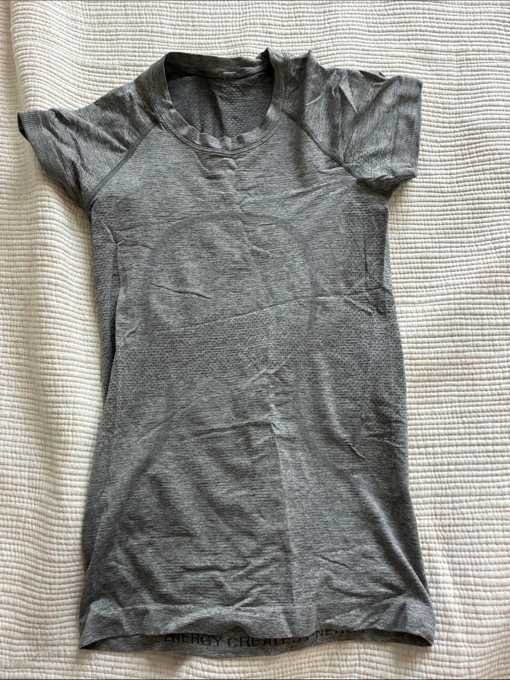 Lululemon Women's Heather Gray Short-Sleeve Performance Tee